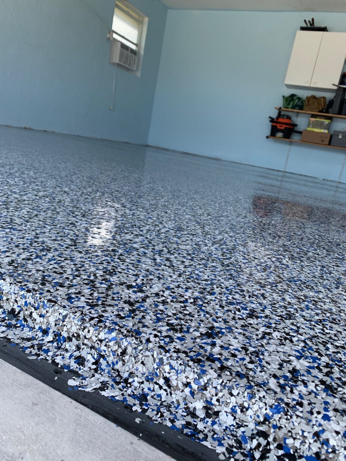 Residential Epoxy Flooring Satin Finish Concrete